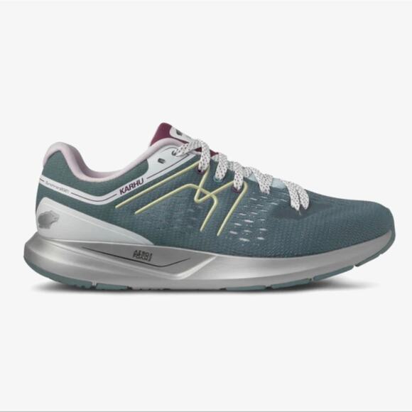 Women's Karhu SYNCHRON 1.5 GOBLIN BLUE / SILVER 11 Grey Running Shoes - Picture 1 of 6